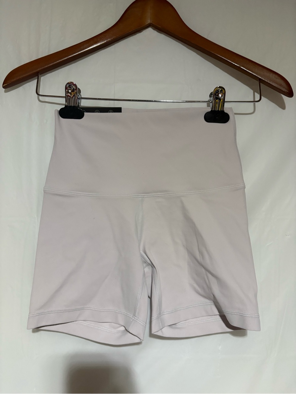 TNA from Aritzia High-Waist Bike Shorts in Pale Lilac
